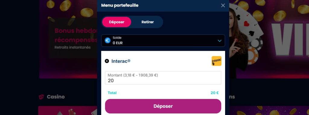 Deloro Casino dépôt